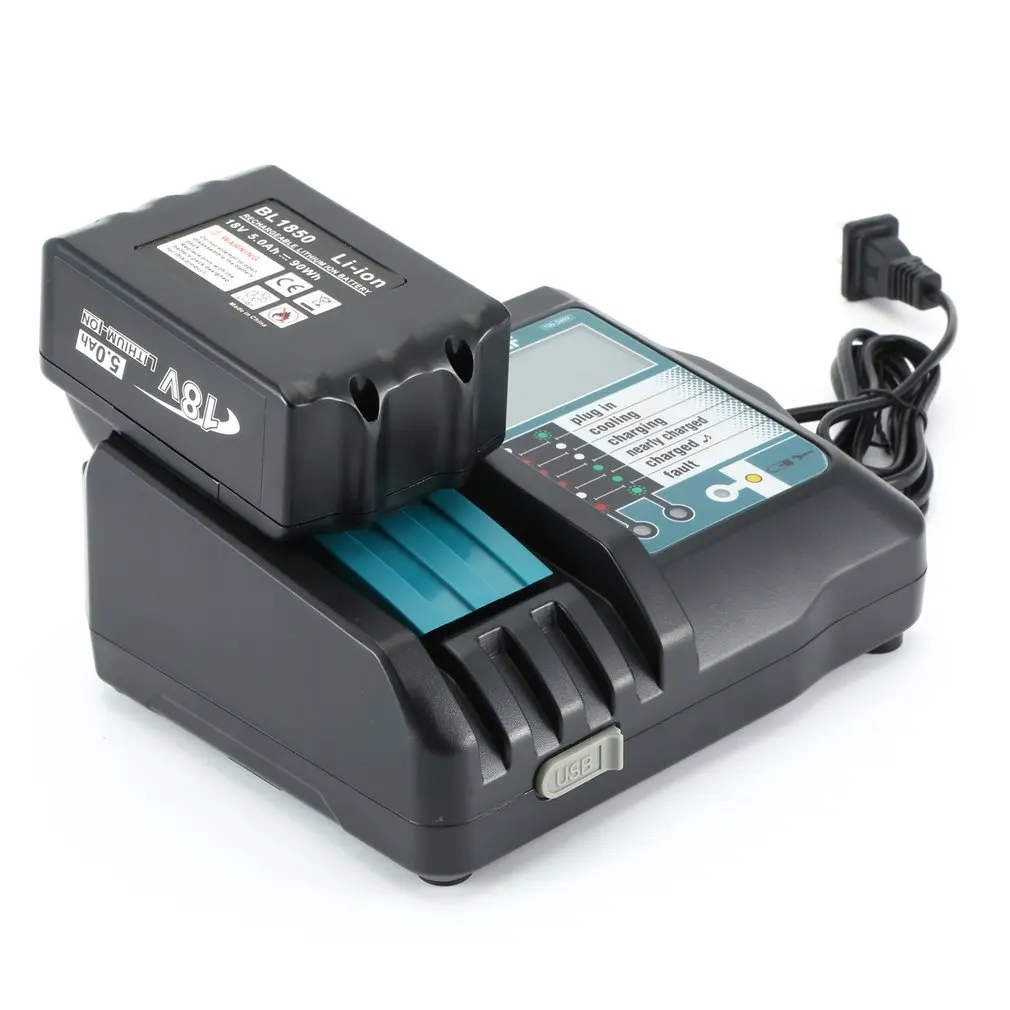 Новый DC18RCT литий-ионный аккумулятор зарядное устройство 3A зарядный ток для Makita 14 4