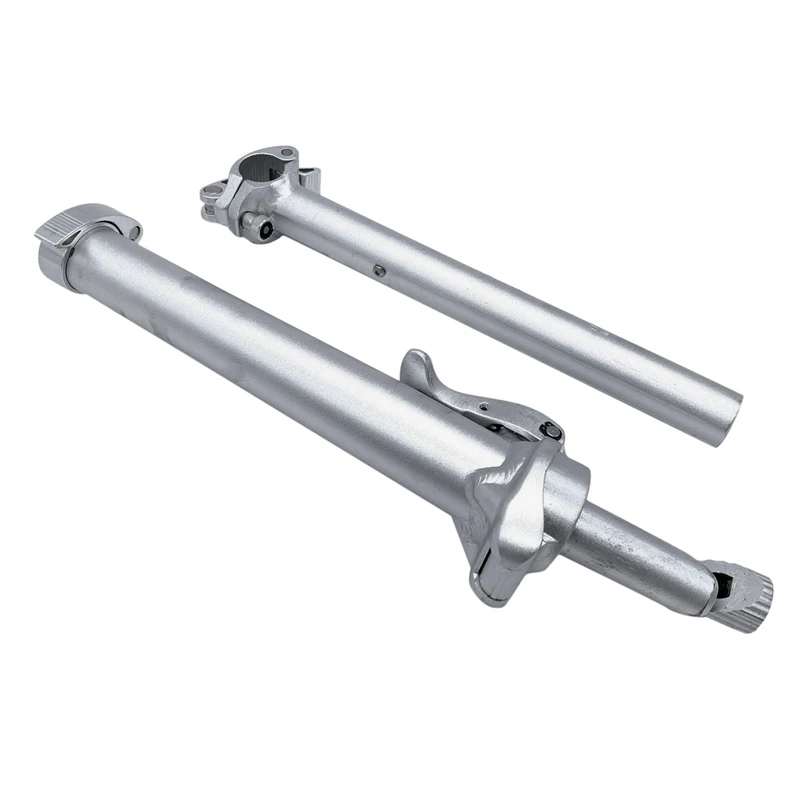 

Folding Bike Stem with Teeth 25.4Mm Aluminum Alloy Height Adjustable Folding Riser Stem - Black