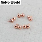 Круглые заклепки 20 шт., 12 мм, цвета розового золота, кожаные заклепки для кошелька, сумок, шляп, обуви, ремней, украшения, шпильки, аксессуары