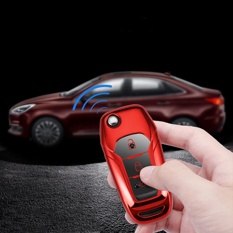 

For Ford Fusion Fiesta Escort Mondeo Everest Ranger Auto Full Cover Shell Accessories Beautiful New Soft TPU Car Key protectCase