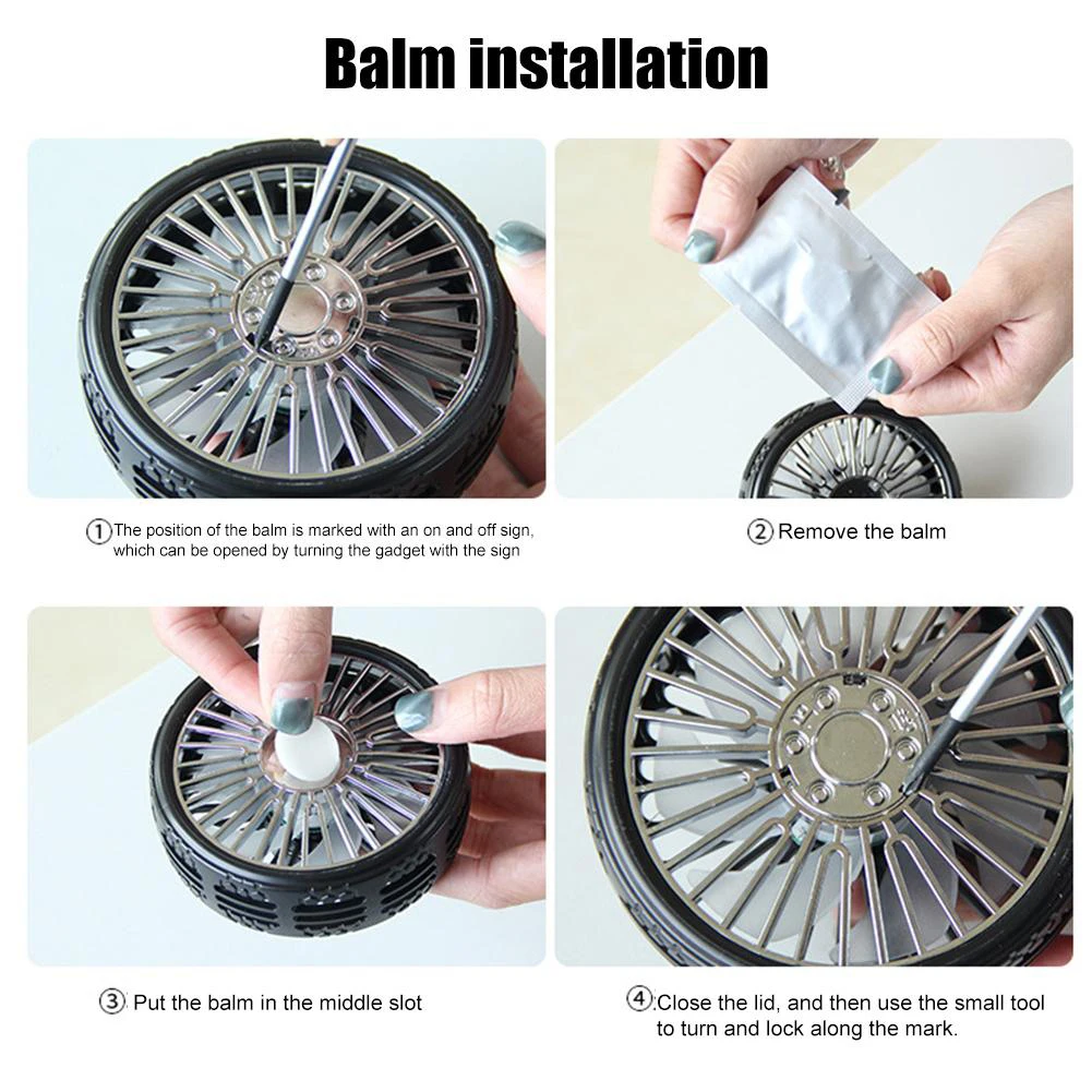 Car Air Vent Dashboard Colorful LED Aromatherapy 3 Wind Speed Cooling Fan strong wind fan mini cooler stron | Автомобили и