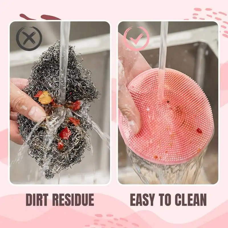 

1PCS Amazing Silicone Dish Towel Silicone Dish Towel Dish Cloth Clean Brush Washing Brush Multifunction Scouring Pad For Kitchen