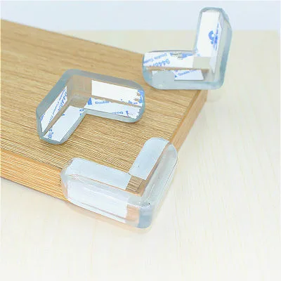 Protector de silicona de seguridad para beb&eacute;s, cubierta de protecci&oacute;n de borde de esquina de mesa, anticolisi&oacute;n, 10 piezas-4