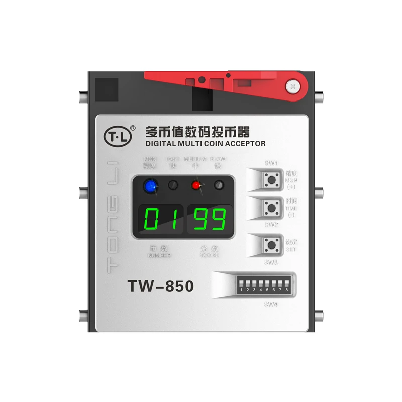 Buy TW-850 Top Entry Multi Coin Selector Advanced CPU accepter support 1-5 kindsof coins for Arcade Cabinets Vending Machines on