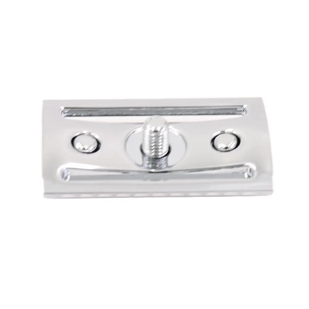 Хромированная цветная зубчатая бритвенная головка с двойным краем без логотипа |