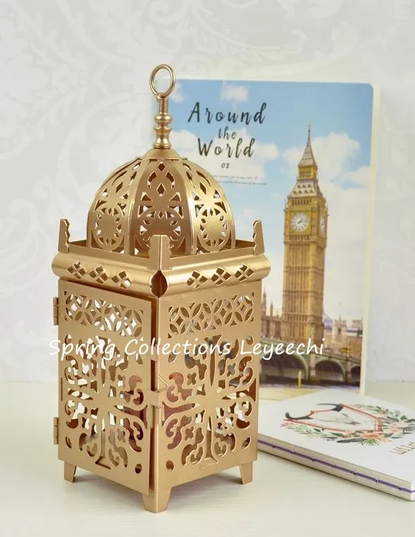 10*10*27 см белый/золотой/черный/коричневый металлический полый подсвечник предметы