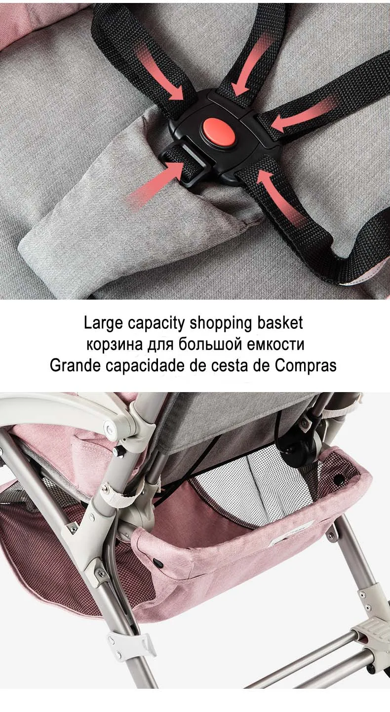 AIQI BABYYOYA легкая Портативная Складная мини детская коляска может сидеть может лежать детская тележка с бесплатной сумкой для мам