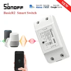 Умный переключатель Sonoff BasicR2, Wi-Fi, дистанционное управление, беспроводное управление освещением, умный дом, работа с приложением Alexa, Google Home eWeLink