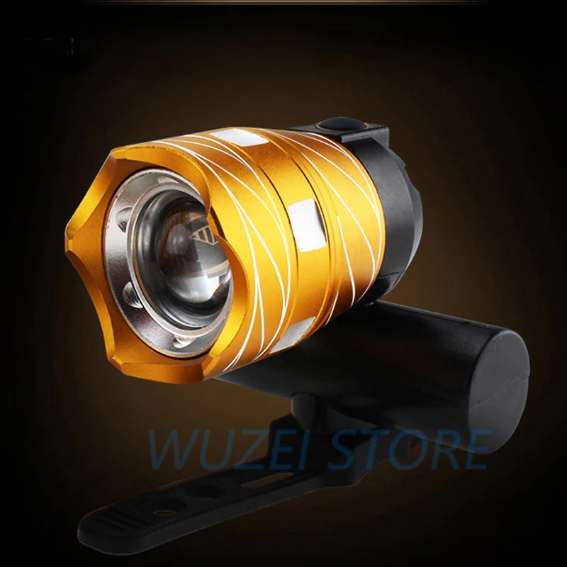 Велосипедный фонарь USB T6 Перезаряжаемый регулируемый велосипедный 3000ма батарея