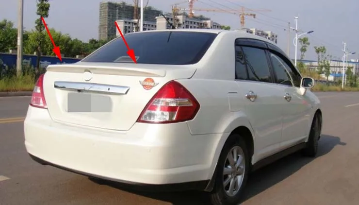 1 шт. спойлер для Nissan Versa Tiida 2007-2010 гг. | Автомобили и мотоциклы