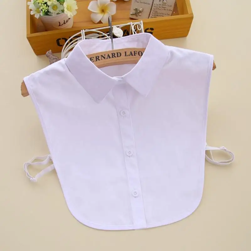 Накладной воротник от рубашки белый и черный галстук винтажный съемный