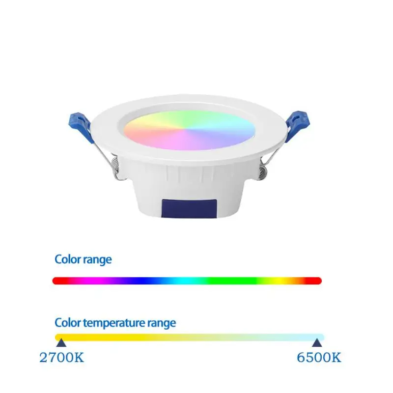 

ZigBee 3.0 Smart RGBCW Ceiling Downlight Pro 10W/12W Work With Amazon Echo Plus SmartThings App/Voice/Remote Control