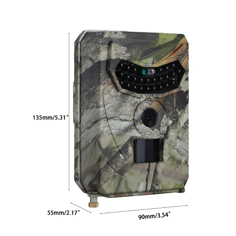 

Outdoor Hunting Camera w/ Card Reader 12MP 1080P 0.8s Trigger Speed IP56 Waterproof Wildlife Hunting Camera for Hunting