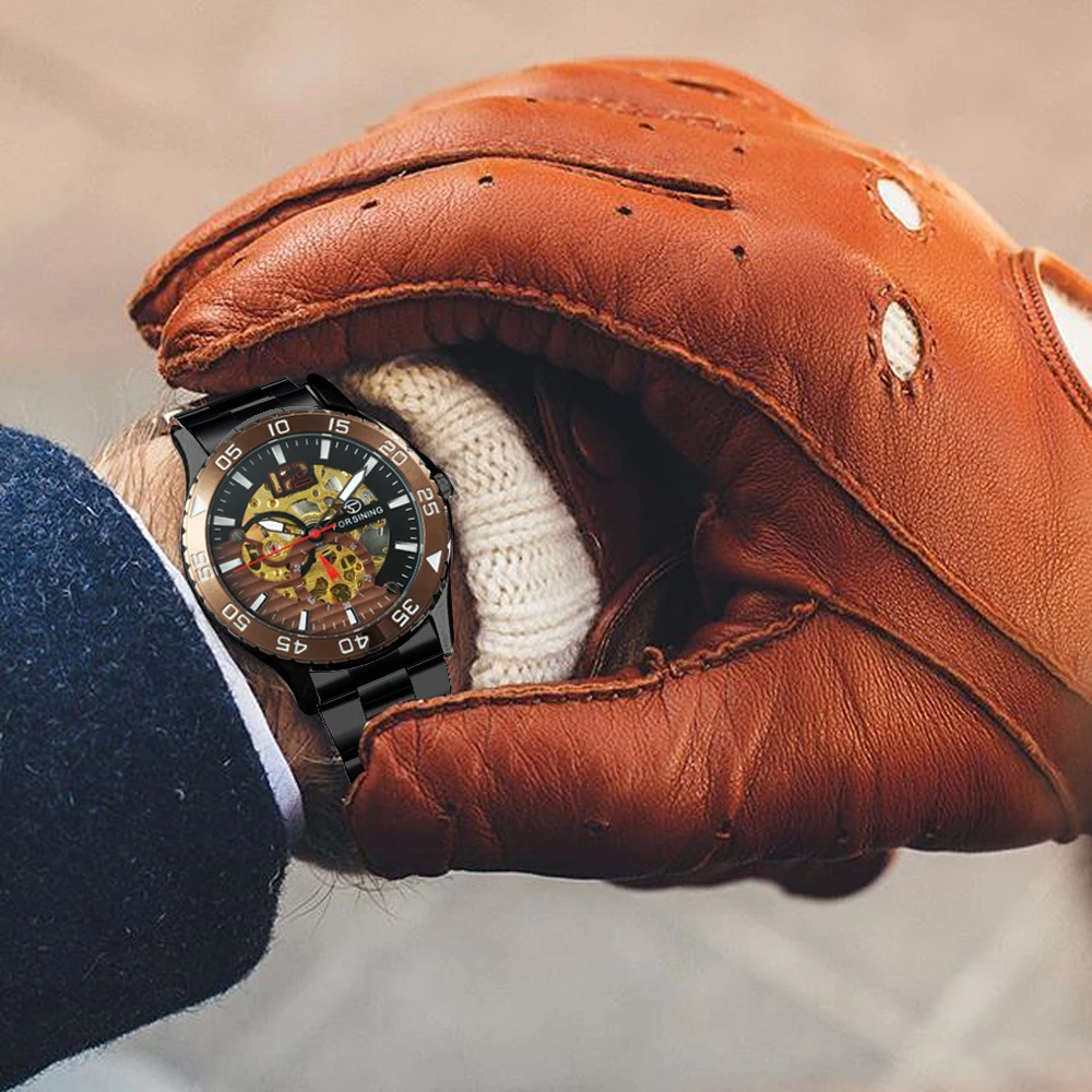 Автоматические механические часы для мужчин классические мужские