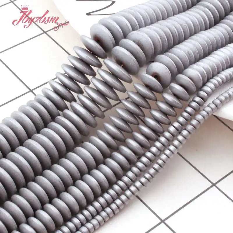 Каменные бусины Heishi из Натурального Гематита и мороза 2x 4/3x 6/3x8 мм для