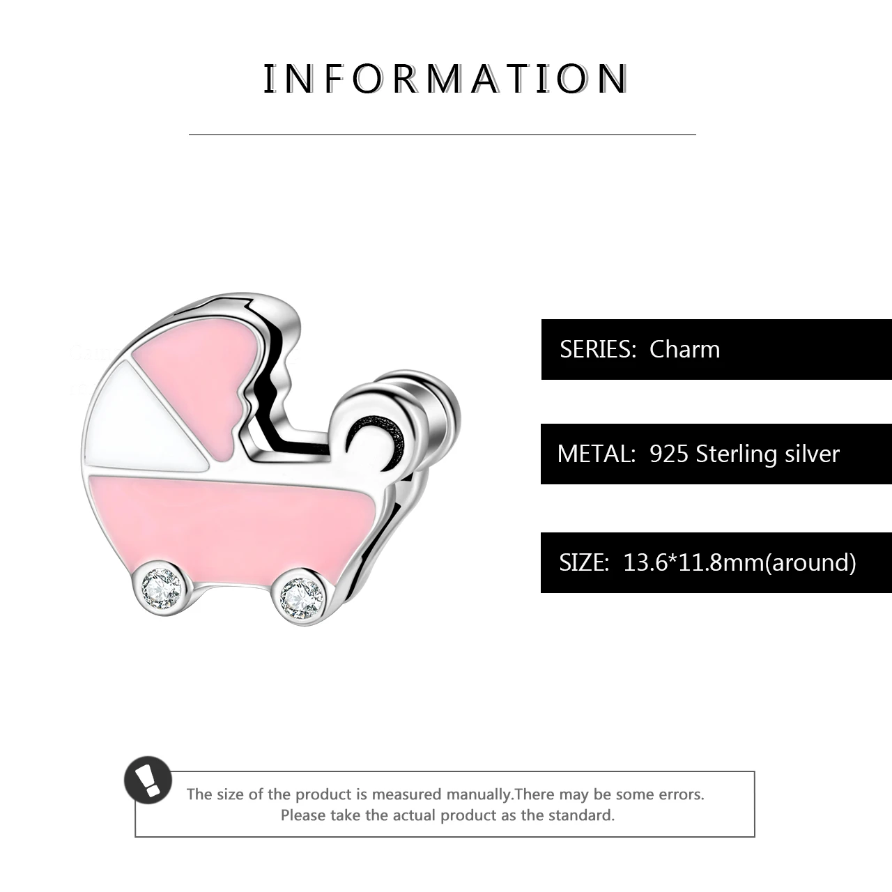 Хот 925 стерлинговое серебряное шармантное прекрасное колясочного типа бусины соответствуют браслету-тренажеру рефлексии для создания ювелирных изделий для женщин.