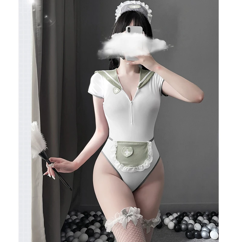 Японская школьная форма для девочек с кроличьими ушками матросский воротник