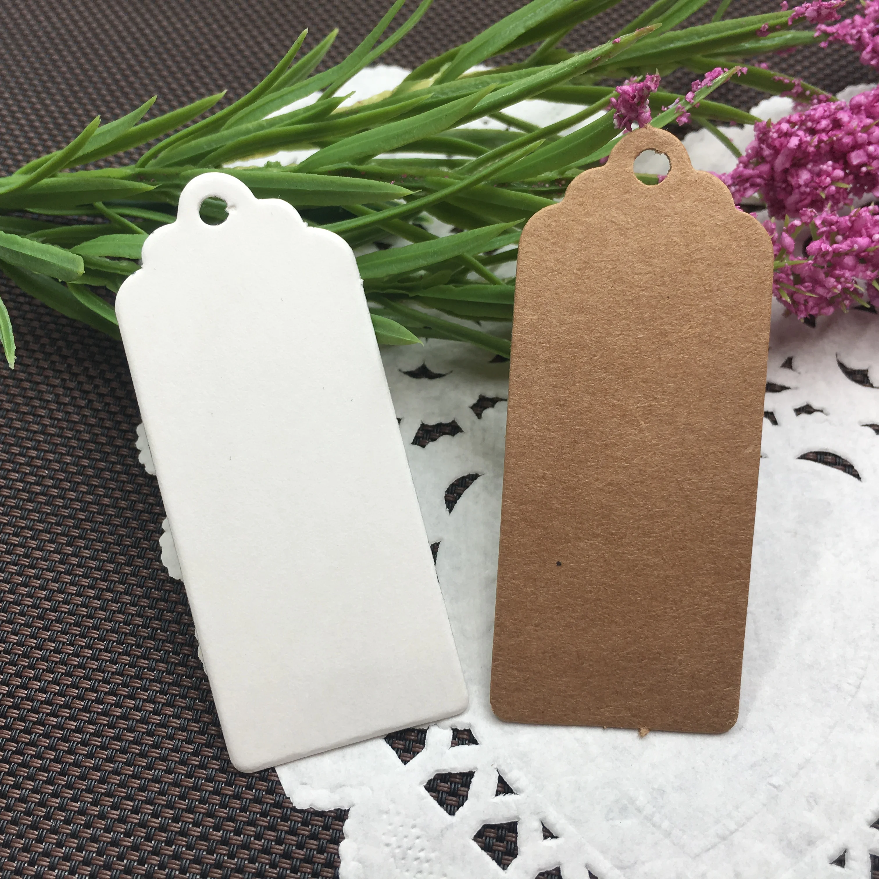 100 шт. крафт-бумага в многостильной упаковке Висячие бирки коробки для конфет на