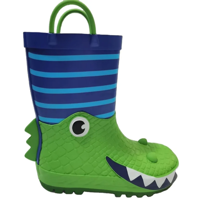 

Best quality oem orders pull-on design waterproof antiskid silicone rubber printed kids willies rain boots