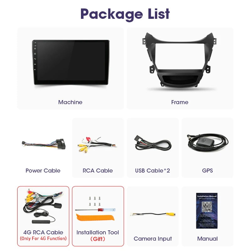 

Android 10 Car Radio For Hyundai Elantra Avante I35 2011-2016 Multimedia Player 2 din GPS Navigaion Floating window Split Screen