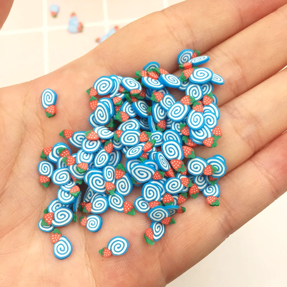 50 г Мультяшные облака кусочки Подвески поставки полимерная мягкая глина брызги