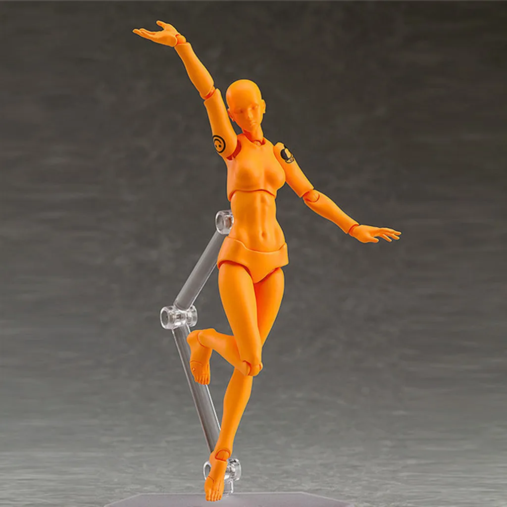 Многофункциональные подвижные фигурки SHFiguarts BODY KUN/BODY CHAN серый/оранжевый цвет Ver ПВХ фигурка Коллекционная модель игрушки 15 см