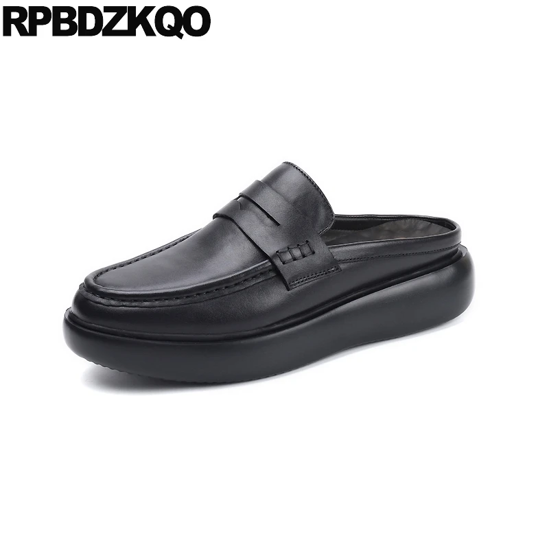 Сандалии Металлический бренд Деловая повседневная мужская обувь из воловьей