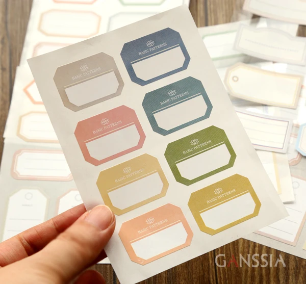 1 шт. в упаковке милые Имя Наклейки школьные канцелярские принадлежности: