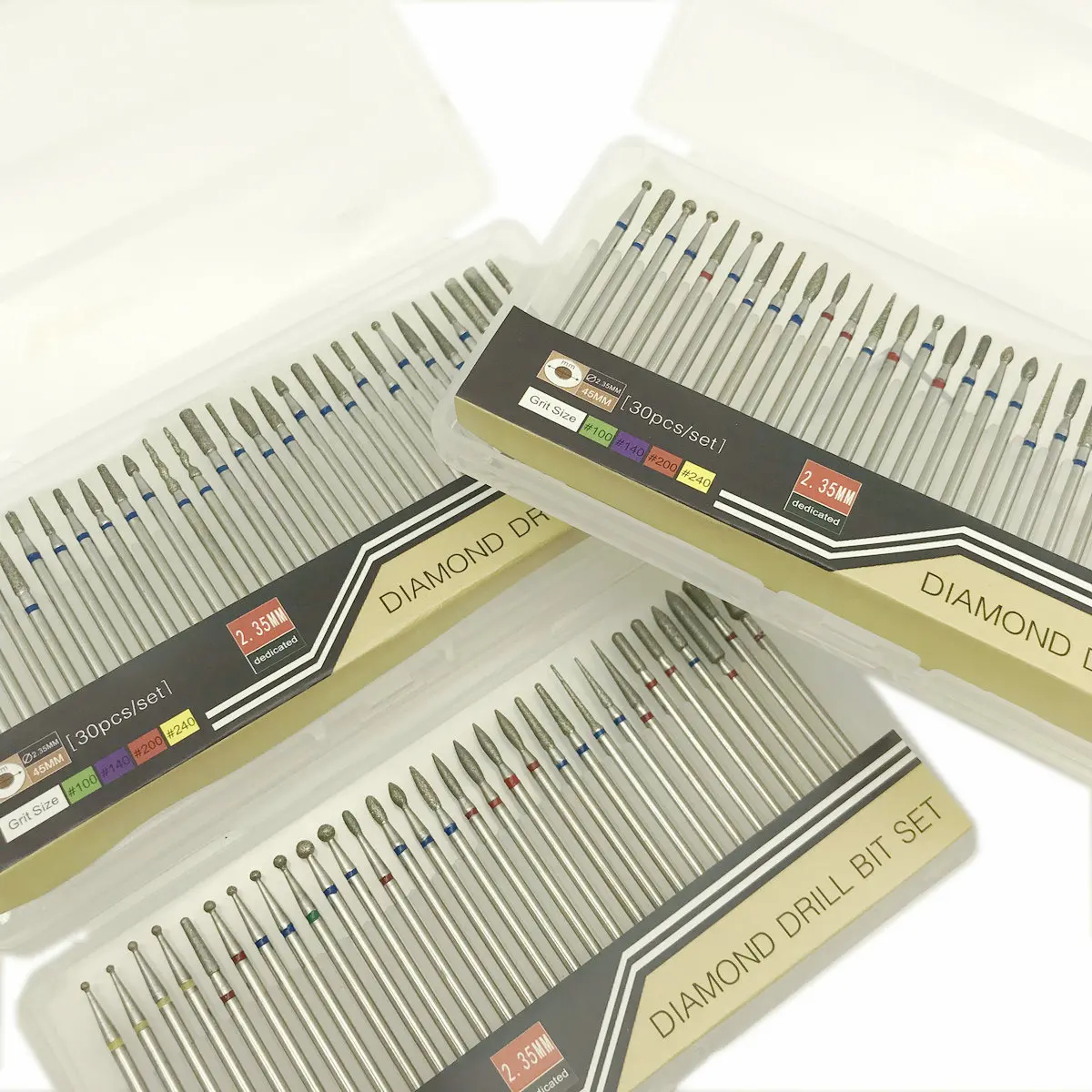 Новый 30 шт./компл. зубные Алмазные Боры сверла для ногтей фреза роторный Бур