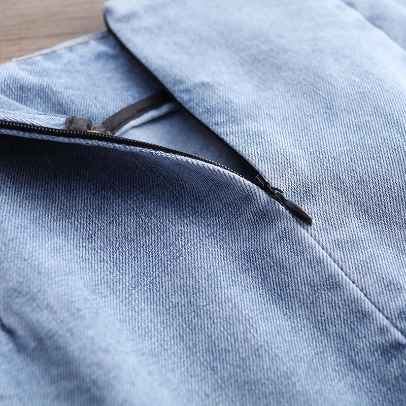 

SHINYMORA Fashion Slim Knee-length Midi Jeans Skirt Women 2020 New Autumn Winter High Waist Casual Pockets Skirt Ladies Belt