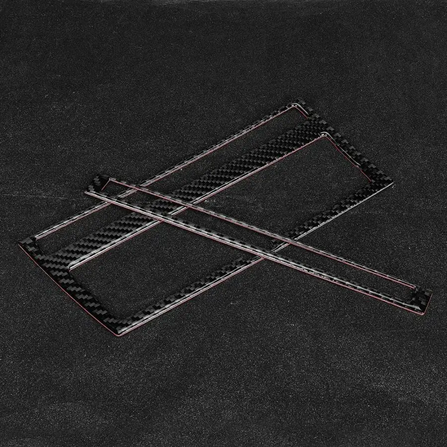 Углеродное волокно салона кондиционера CD панель наклейка пригодная для Audi A6 2005