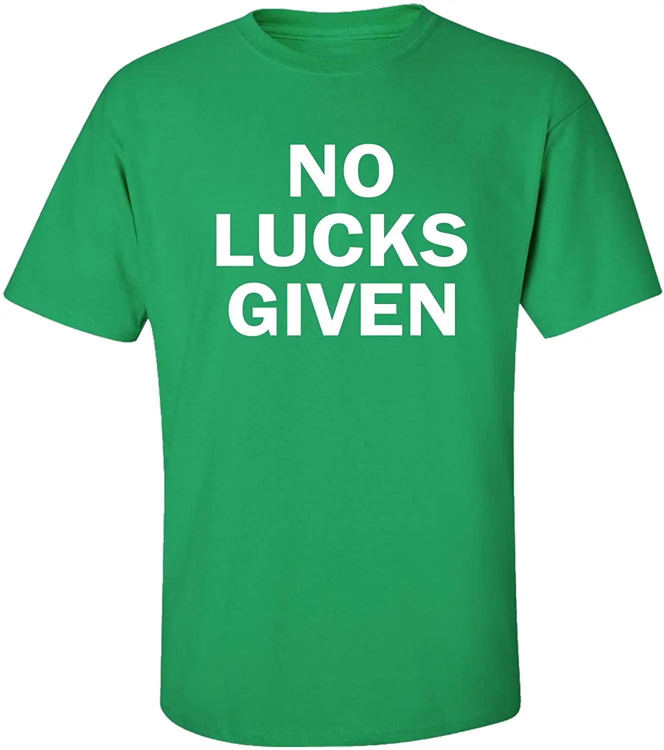 

Funny St. Patrick's Day No Lucks Given Adult Short Sleeve T-Shirt New Arrivals Mens Cool Tee Summer 2020 100% Cotton Tshirt