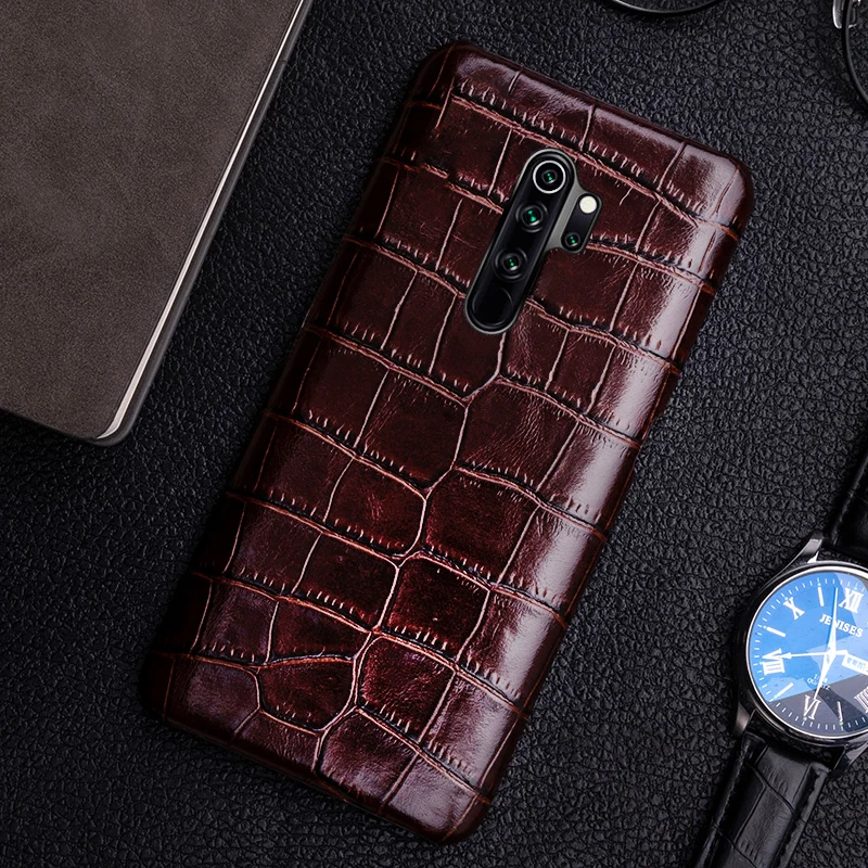 Najtaniej Skórzany Futerał Na Telefon Do Xiaomi Redmi Note 9 S 8 7 6 5 K30 Mi 9 Se 9T 10 A3 Lite Mix 2s Max 3 Poco F1 X2 X3 F2 Pro Krokodyl