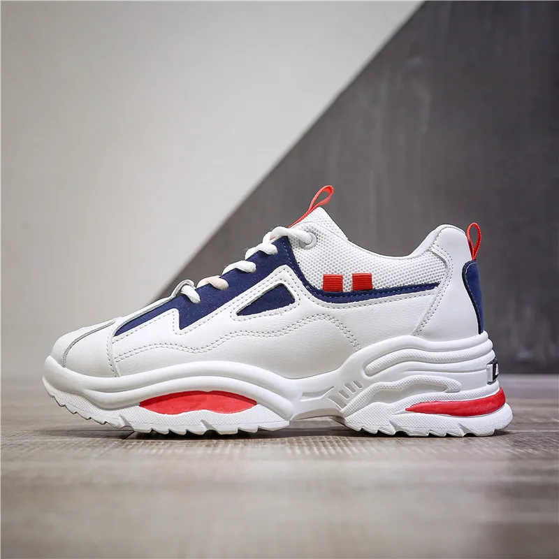 Обувь высотой 5 см/1 95 дюйма Модные женские кроссовки на массивном каблуке