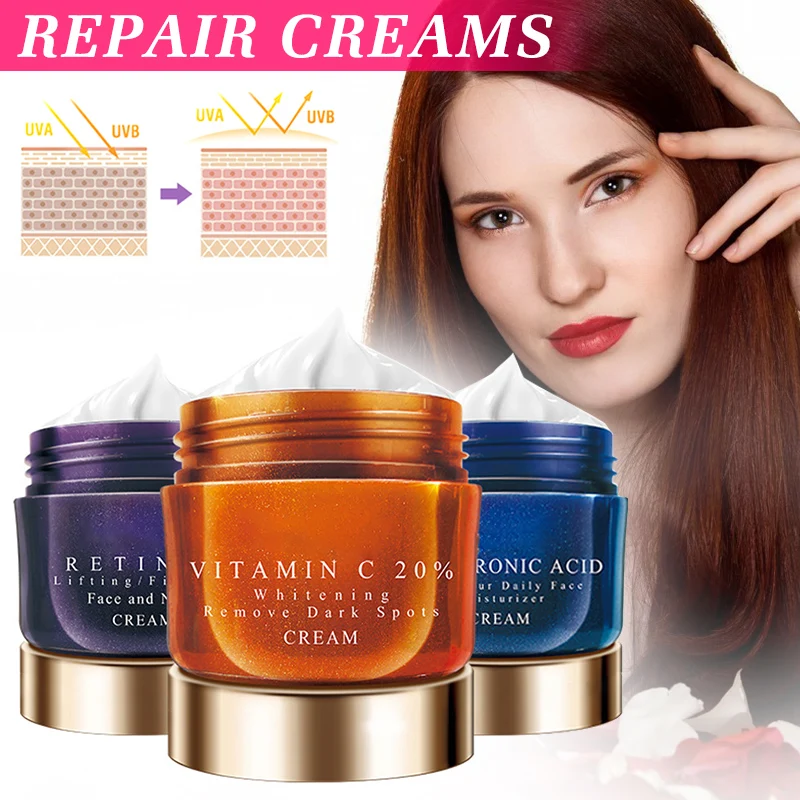 

Оптовая продажа 20% Vc отбеливающий питательный крем для лица Ремонт кожи удаление веснушек для ухода за кожей M3