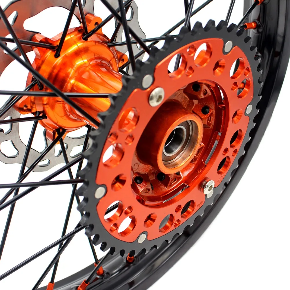 21/19 литья выполните MX колеса Набор для KTM SX SXF XC XCW XCF 125 150 200 250 300 350 450 505 525 2003- диски