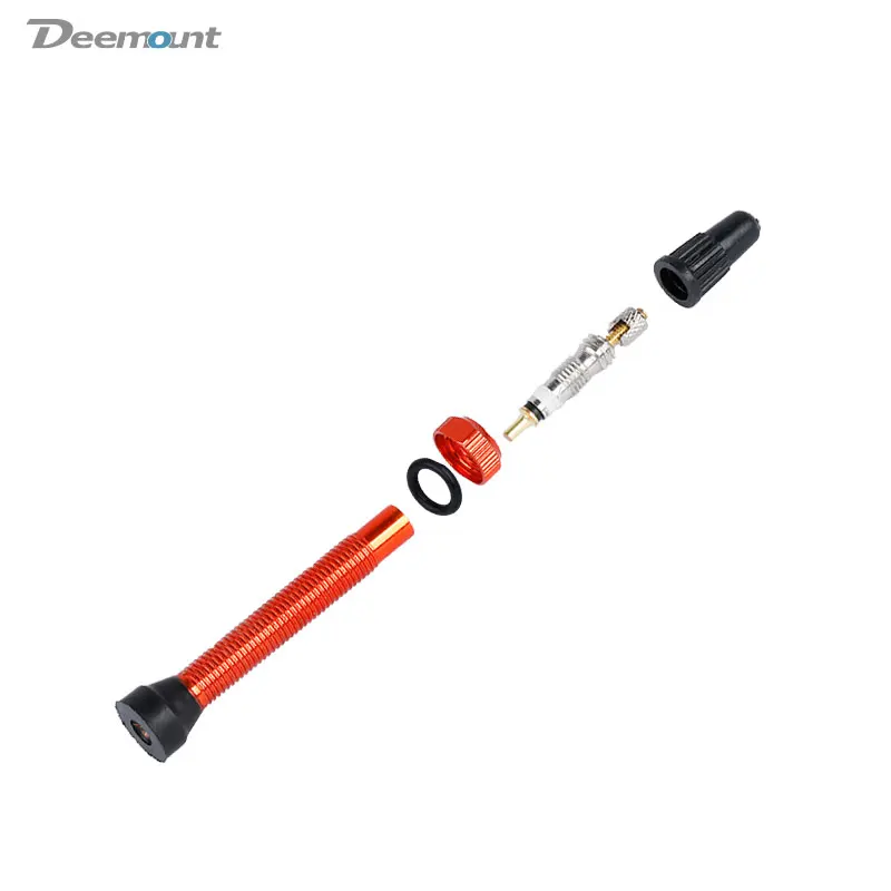 Deemount 1 пара ЧПУ анодированный Presta клапаны для MTB дорожный велосипед бескамерные шины 60 мм сплав стволовых латунный сердечник много цветов