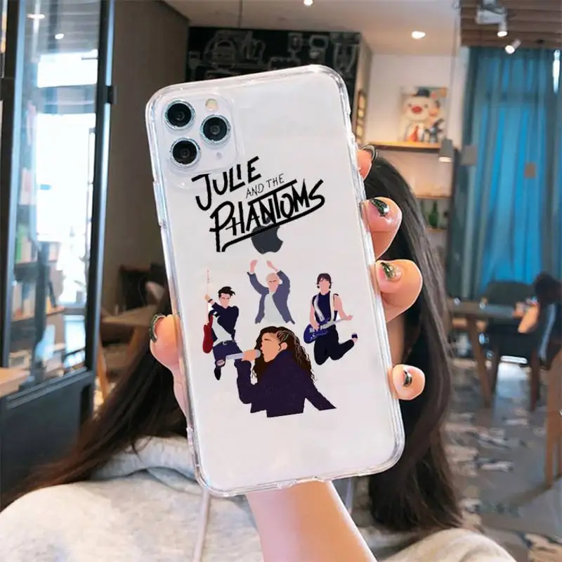 

American TV Julie and the Phantoms Phone Case Transparent soft For iphone 5 5s 5c se 6 6s 7 8 11 12 plus mini x xs xr pro max