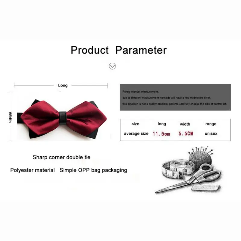 

Party Accessories Men's Bow Tie Gold Paisley Bowtie Business Wedding Bowknot Dot Bow Ties For Groom