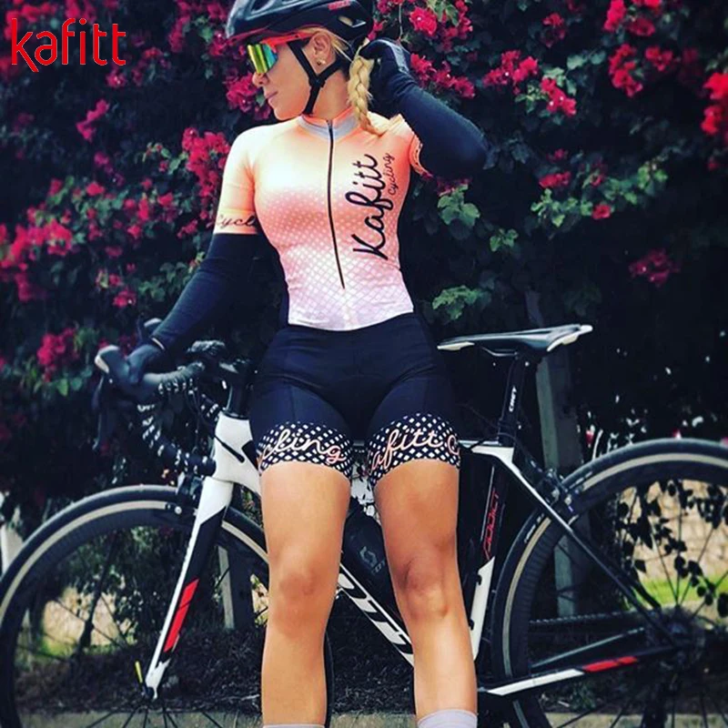 Kafitt КОМАНДА триатлон для женщин с коротким рукавом спортивные костюмы горный