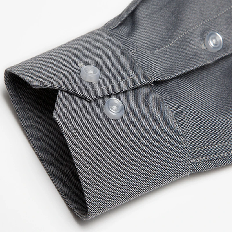 Мужская рубашка из ткани Оксфорд Классическая формальная для работы и офиса