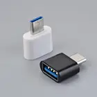 Высокоскоростной Переходник Type-C на USB OTG 2 шт., преобразователь для флеш-накопителя, мыши, U-диска, Ридера для Android, iphone, планшетов, смартфонов