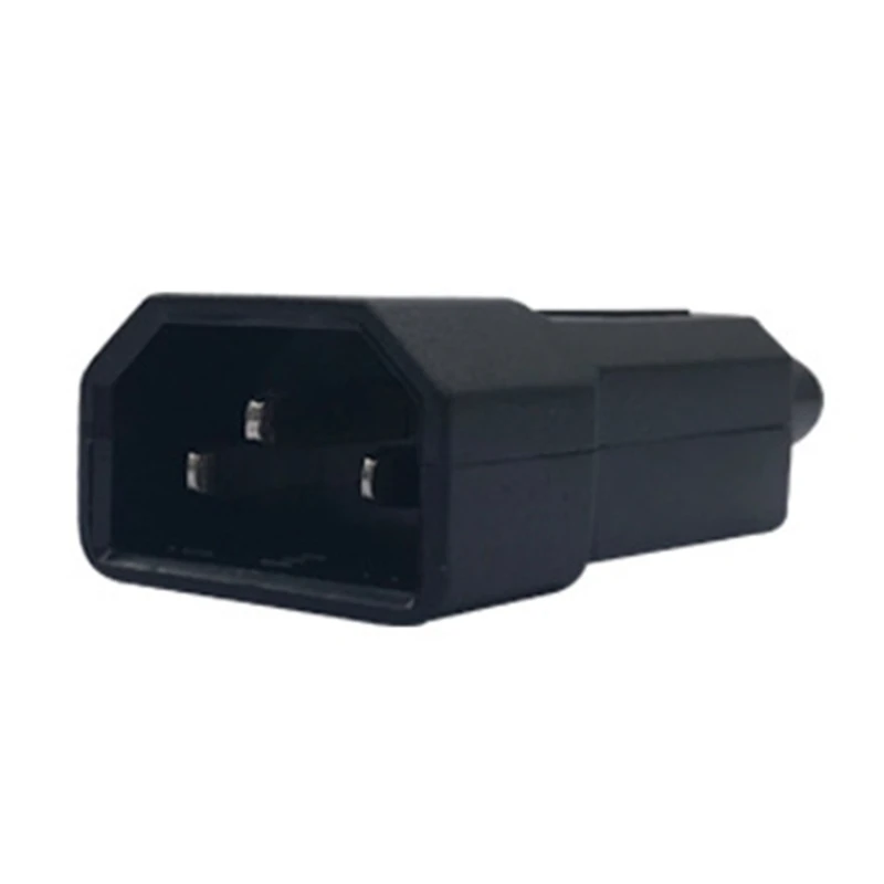 

IEC C14 Male Plug Rewirable Power Connector 3Pin Adapter 10A 250V Black E56B