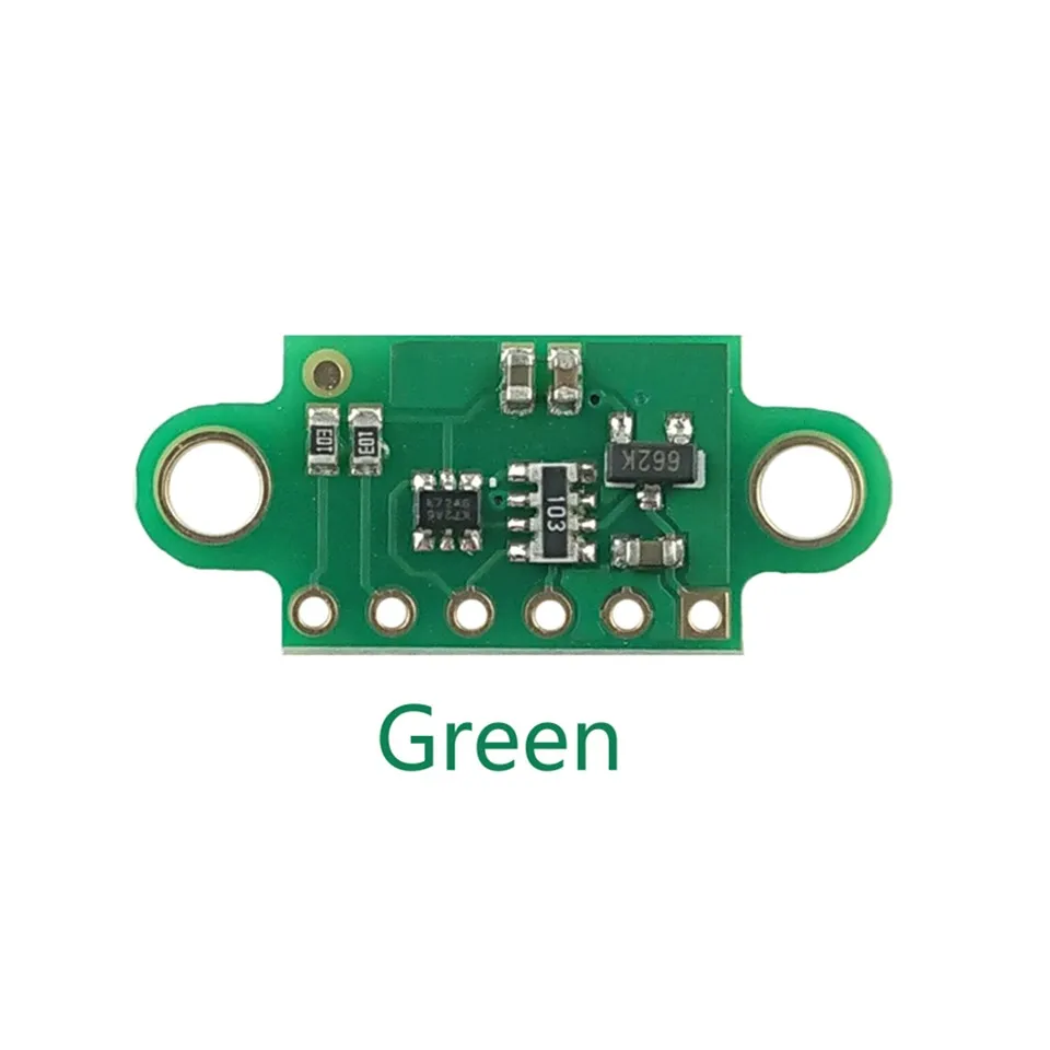 Зеленый 1pcs VL53L0X Time-of-Flight(ToF) Laser Ranging Sensor Breakout 940nm GY-VL53L0XV2 Laser Distance Module I2C IIC - Цвет: Зеленый