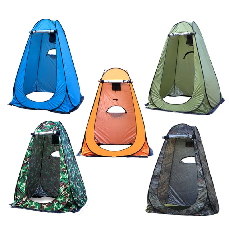 

Automatic Tent for Winter Fishing Silver Anti-penetration Hiking Shower Waterproof Camping Toilet Outdoor Pop Up Tents 1 Person