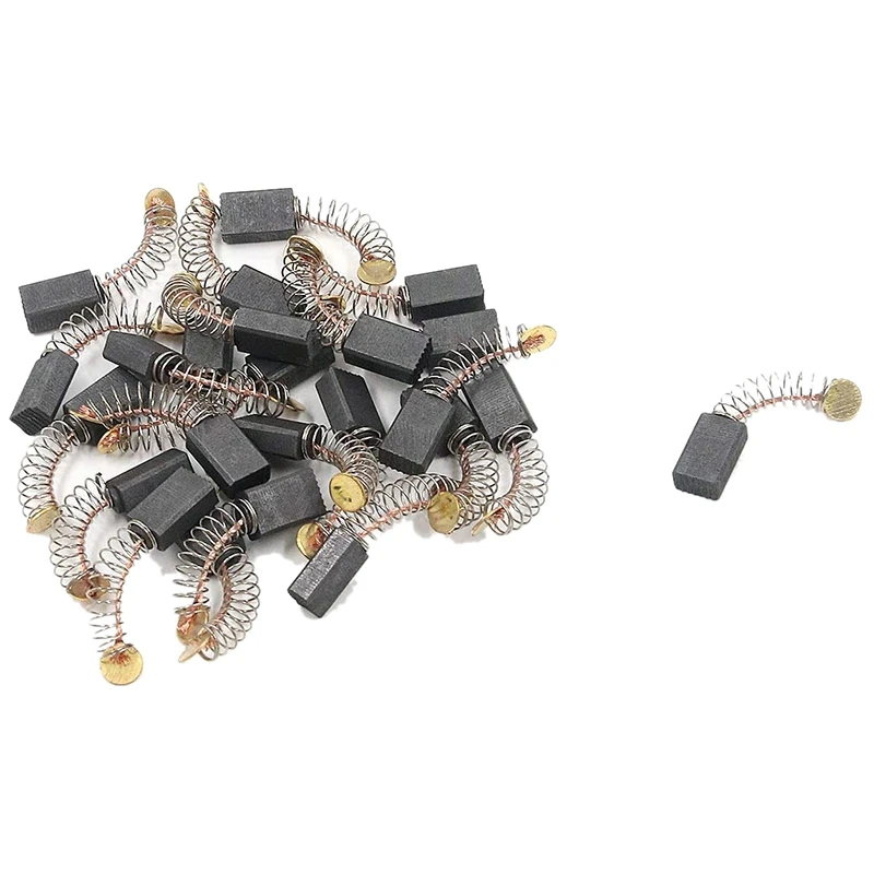 

30Pcs Carbon Motor Brushes Electric Rotary Motor Tool for Dremel Electric Motors Spare Part Repair (12X8X5mm Base)
