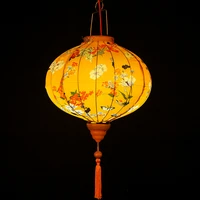 antique printed silk palace lantern decoration chinese lantern pendant for wedding in restaurant and teahouse chinoiserie decor