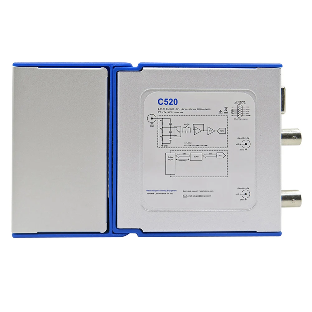 Портативный цифровой осциллограф USB-зарядка 2 канала полоса пропускания