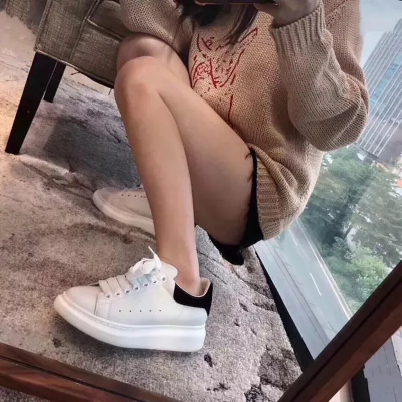 

Luxury Brand Women Sneakers High Platform Shoes Woman Trainers Lace Up Espadrilles Fashion Zapatillas Mujer Trend Tenis Feminino