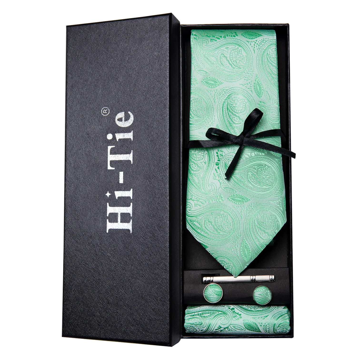 Новые модные однотонные черный белый цвет плед шелковый галстук-бабочка для